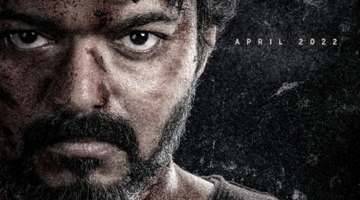 Vijay looks intense in Beast's latest poster, film to release in April 2022 | Entertainment News,The Indian Express