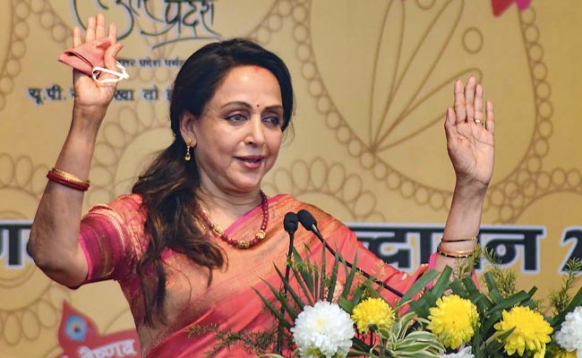 Celebrities Contesting LS Elections | From Screen To Constituency 89 Uttar Pradesh Elections: "It Can Finish...": BJP's Hema Malini's "Bulldozer" Barb After UP Win