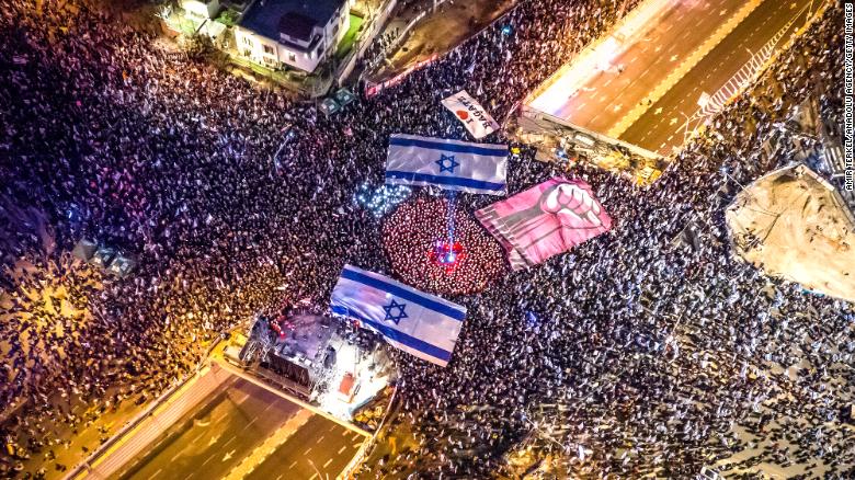 Israel Protests Against The 'Undemocratic' Reforms Curbing The Judiciary : Read For More 87 Israel protests: Half a million Israelis take to streets against judicial overhaul - CNN