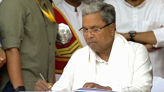 Government School Teacher Suspended Over Facebook Post Criticising Chief Minister Siddaramaiah 88 Karnataka CM Siddaramaiah cabinet gives in-principle approval for 5 promises | Bengaluru - Hindustan Times