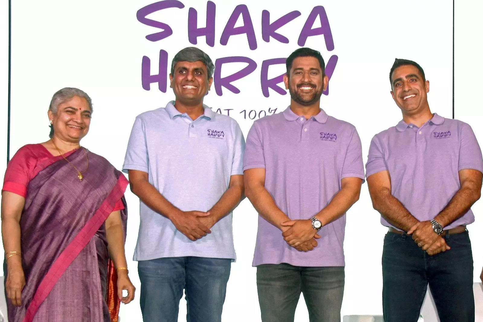 MS Dhoni Backing Shaka Harry Opens Outlet At Bengaluru International Airport 96 shaka harry: MS Dhoni invests in plant-based protein startup Shaka Harry - The Economic Times