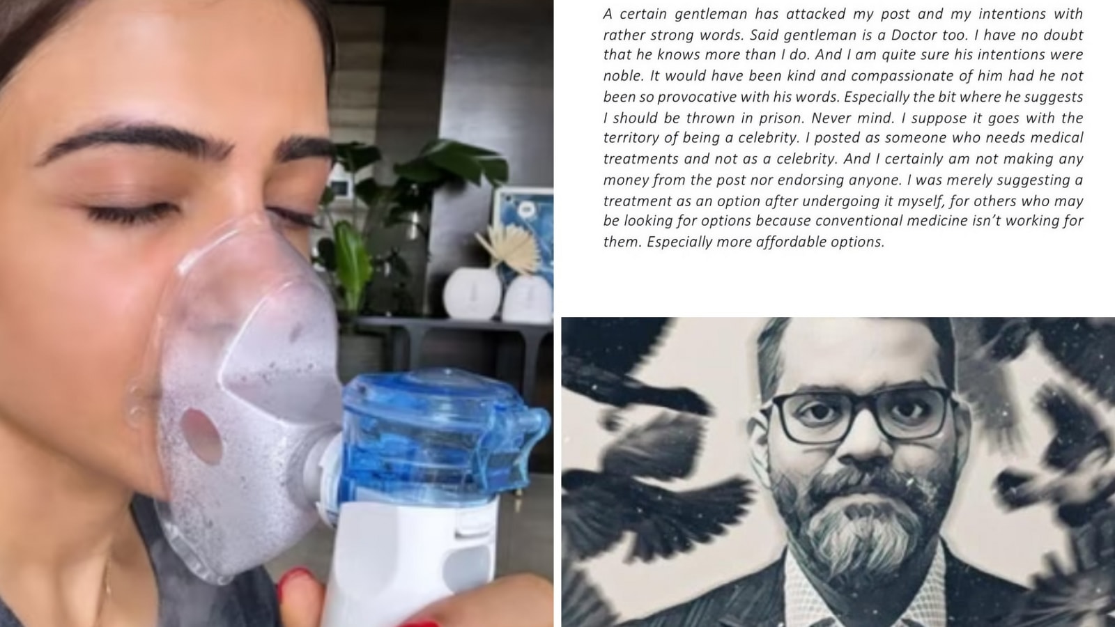 Why Did LiverDoc Apologize To Samantha Ruth Prabhu? 87 Liver Doc' reacts to Samantha Ruth Prabhu calling him out after he slammed her nebuliser post | Trending - Hindustan Times