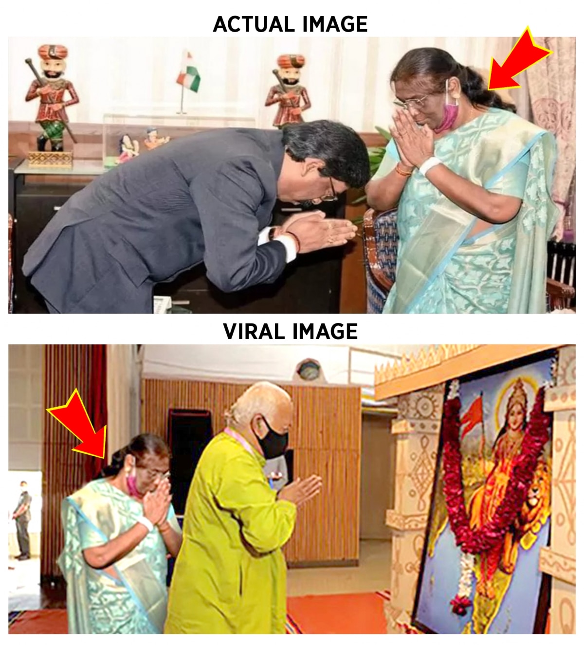Morphed Image of Draupadi Murmu With Mohan Bhagwat Fake: Here's Why? 92 Pic 5 2