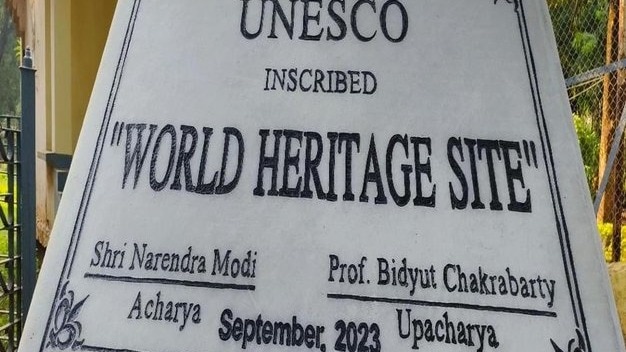 Controversy Erupts As Rabindranath Tagore's Name Omitted From UNESCO Plaques In Santiniketan 87 Row erupts over Tagore's name missing on Santiniketan's UNESCO nod plaque -