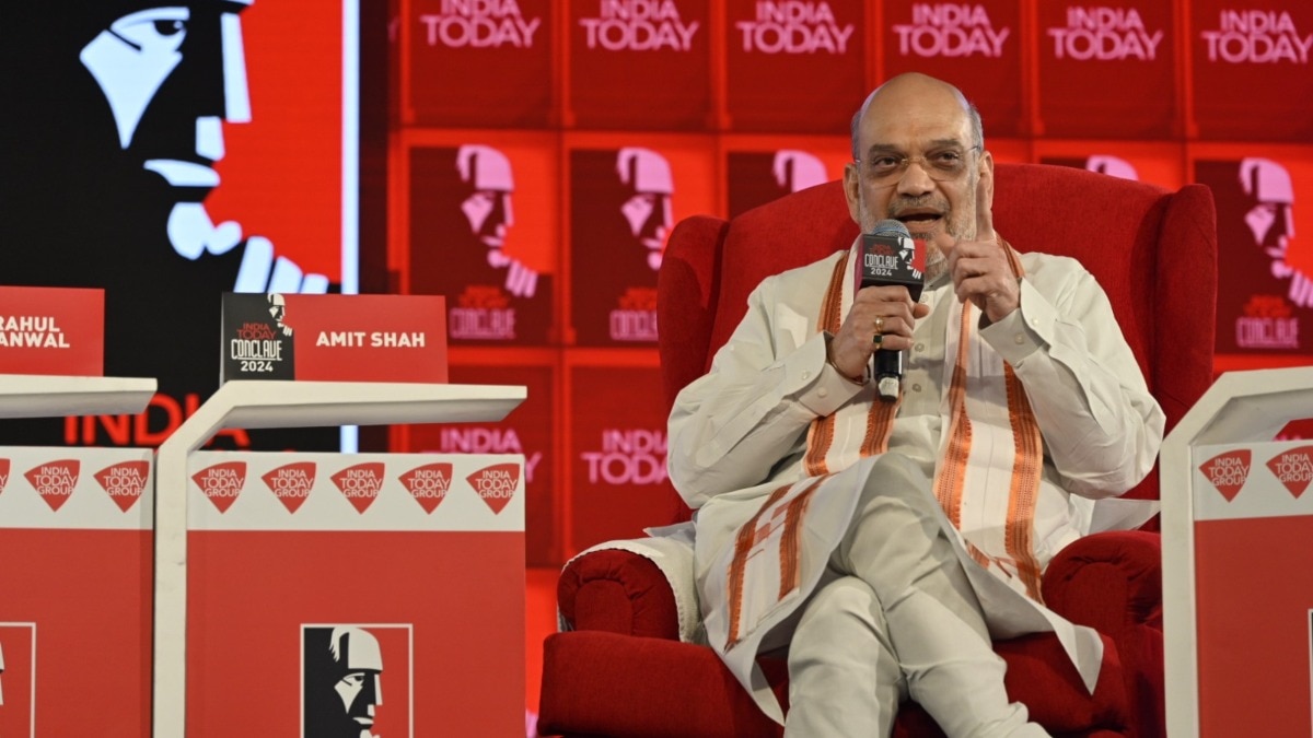 "The Mother of Democracy" in Peril 135 Amit Shah at India Today Conclave 2024: Explains Chandrababu Naidu's alliance with NDA in Andhra Pradesh - India Today
