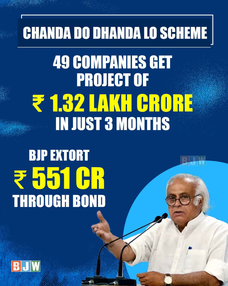 "The Mother of Democracy" in Peril 136 Bharat Solanki on X: "The #ElectoralBonds data testifies how BJP has accepted thousand of crores of rupees from the corporates and in return, gave them major contracts. As Shri @RahulGandhi ji rightly