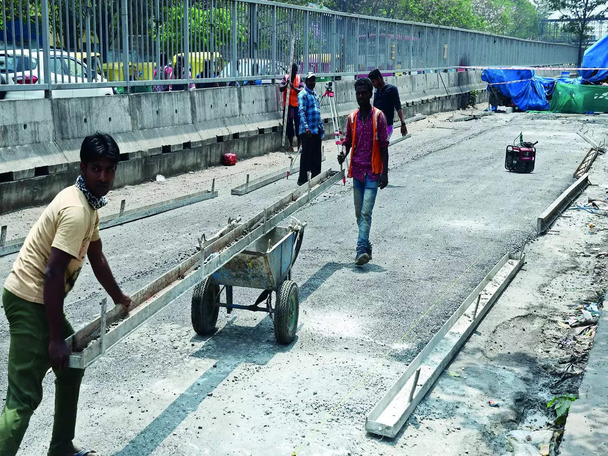 BBMP Gears Up For Rs 800 Crore White-Topping Project In Bengaluru 88 Brakes on Mission Road white-topping