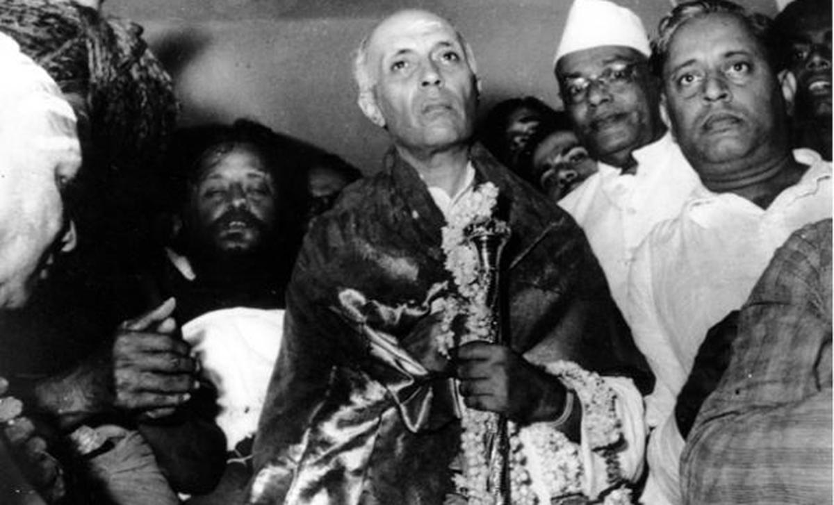 PM Modi To Install 'Sengol', Which Was Presented To Jawaharlal Nehru, In The New Parliament Building 89 In this image released by the Ministry of Home Affairs, former Prime Minister Jawaharlal Nehru is seen holding the ‘sengol‘