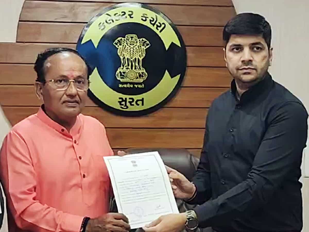 Lok Sabha Elections 2024, Surat Polls: BJP candidate Mukesh Dalal wins unopposed from Surat; 265 candidates remain for 25 Gujarat seats | Zee Business