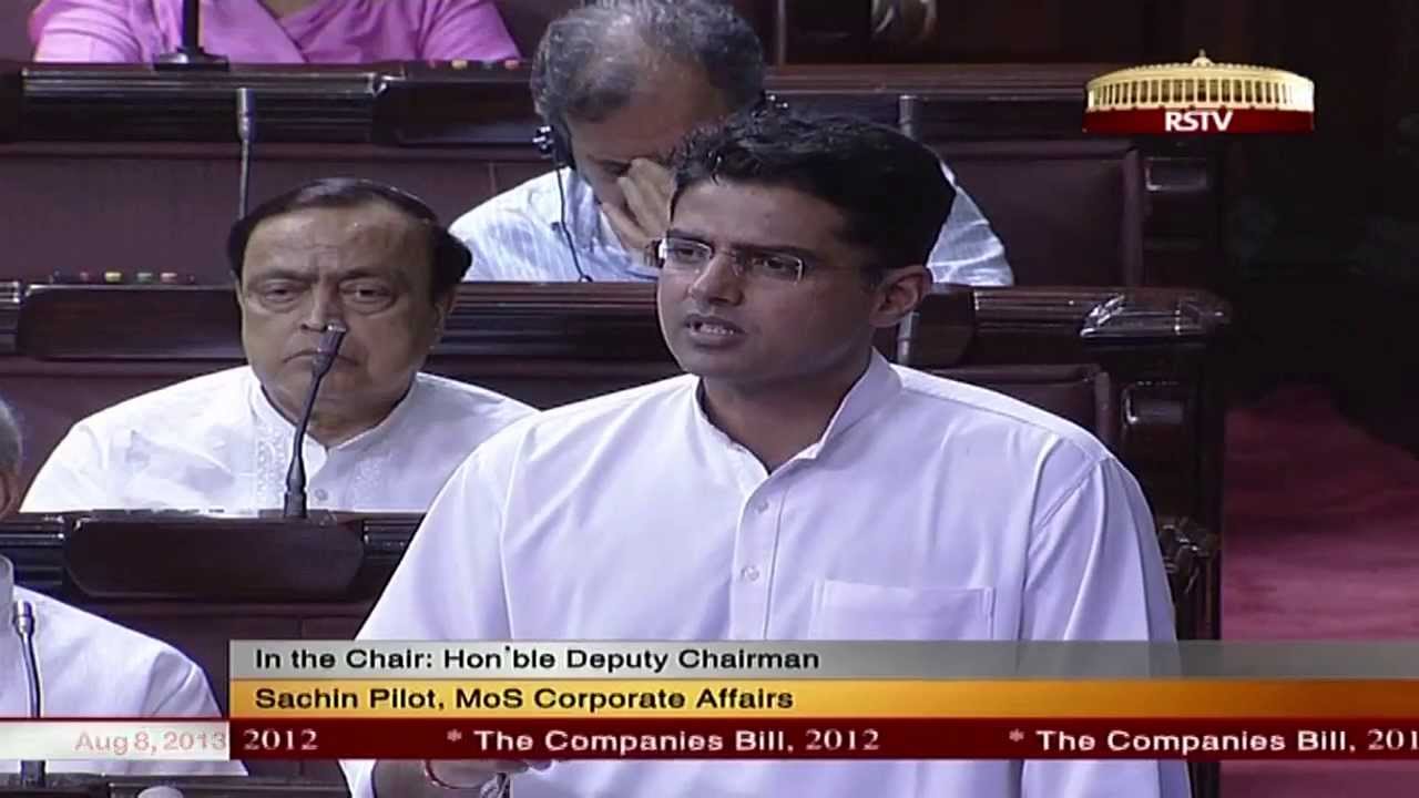 Seven Lesser-Known Facts About Sachin Pilot - The Young Gun of Congress Party 31 Sachin Pilot's speech on The Companies Bill, 2012 in Rajya Sabha - YouTube
