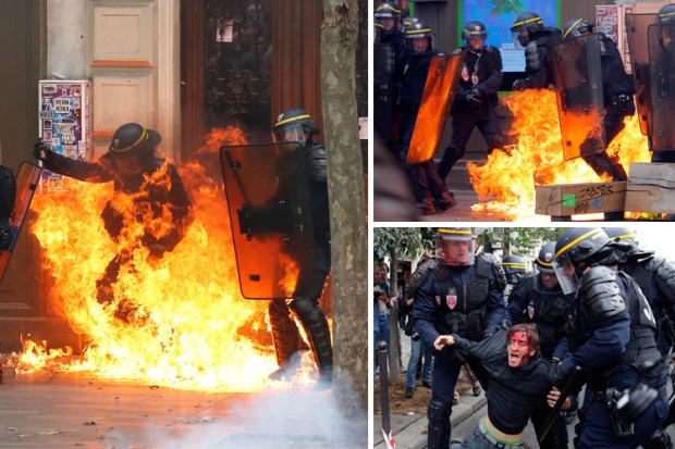Why France Has Been Engulfed By Protest Again? 89 Riots in Paris: French cops set on FIRE by protestors hurling Molotov cocktails as anarchy erupts in France | The Sun