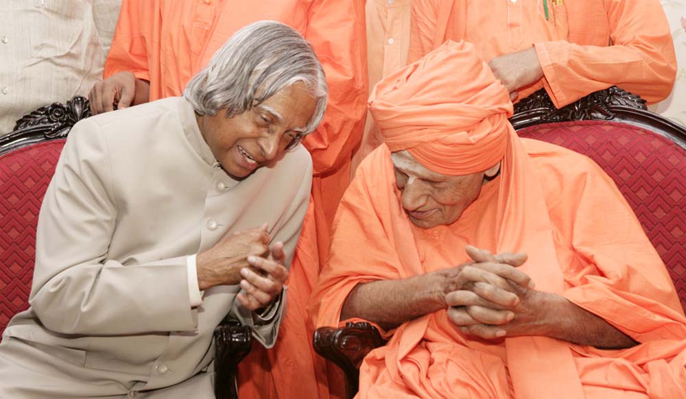 Ten Things You Did Not Know About Shivakumara Swamiji! 92 In giving, you receive happiness”: Abdul Kalam's poem for Shivakumara Swamiji