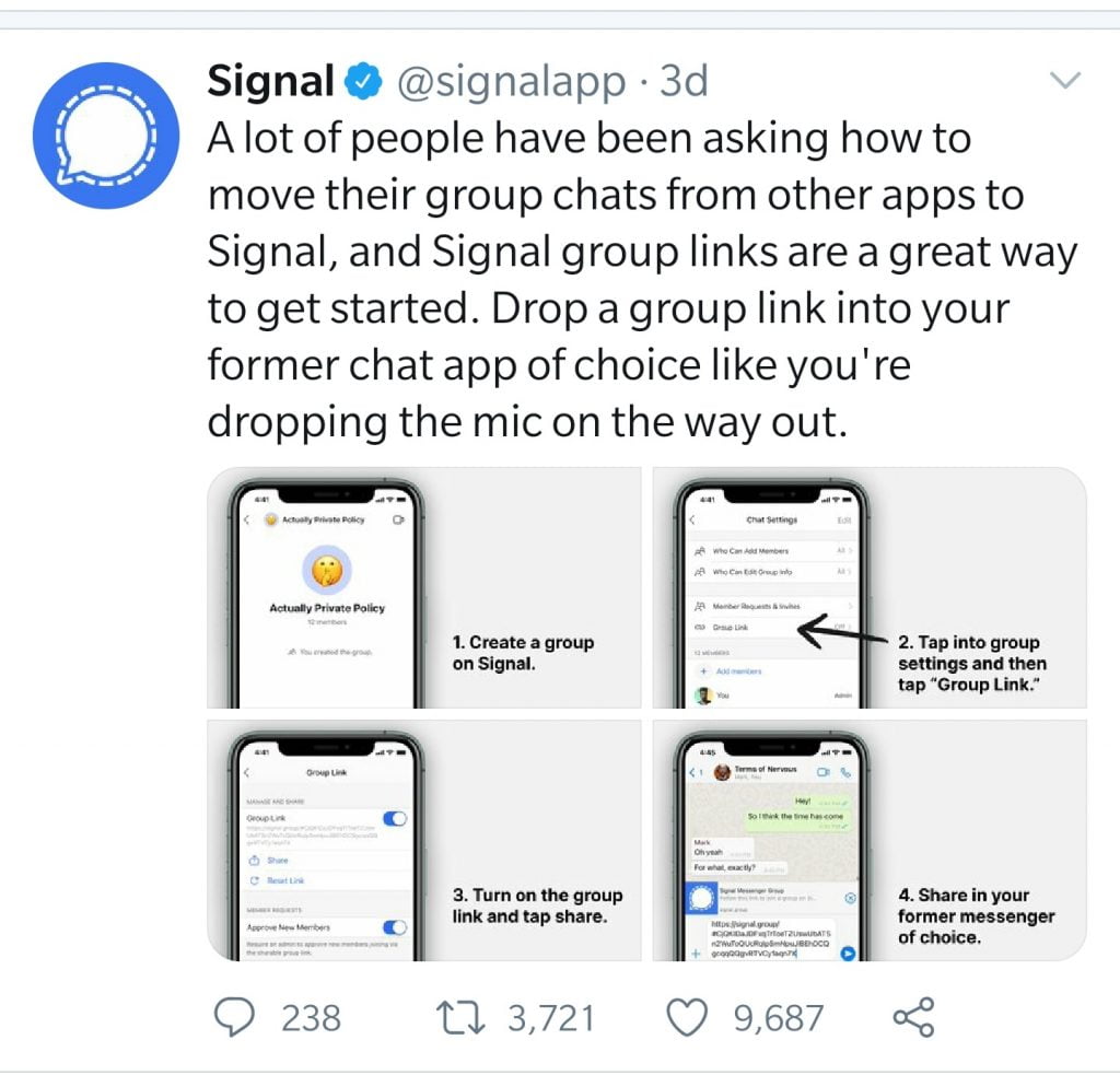 WhatsApp’s New Privacy Policy Gives Users the Green ‘Signal’ 89 Screenshot 20210111 101031 01