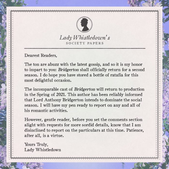 Bridgerton and the Seasonal Return to Period Dramas 88 Source Instagram