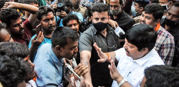 WB Polls: BJP workers protest over candidate list, senior leaders heckled 87 Deccan Herald 2
