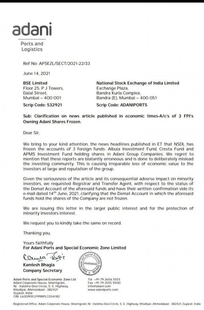What did Sucheta Dalal’s tweet expose this time that it affected Adani Companies? 90 newslaundry 2021 06 7991a0c1 803b 4251 a418 217c1944e810 WhatsApp Image 2021 06 14 at 16 01 14