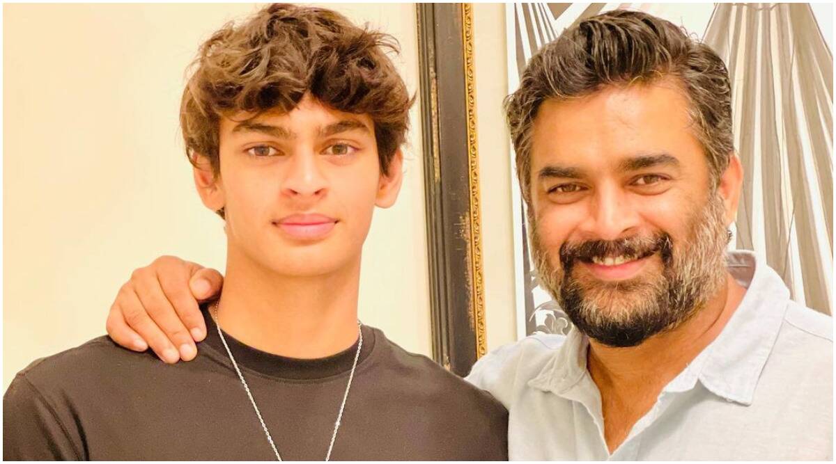 R. Madhavan with son vedaant