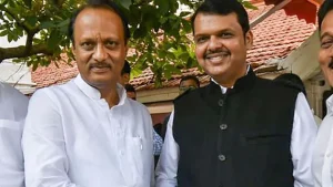 Ajit Pawar with Devendra Fadnavis Image Source Hindustan Times