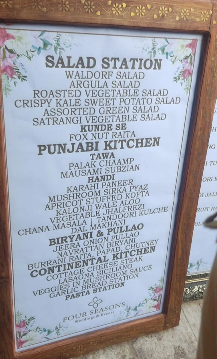 Bhagwant Mann Ties the Knot For the Second Time: Here is All You Need to Know About the Wedding 89 mann menu 1