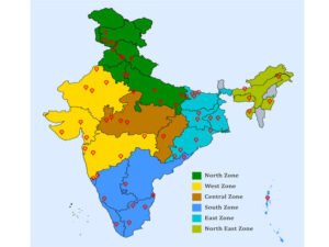 Representing six different zones of India