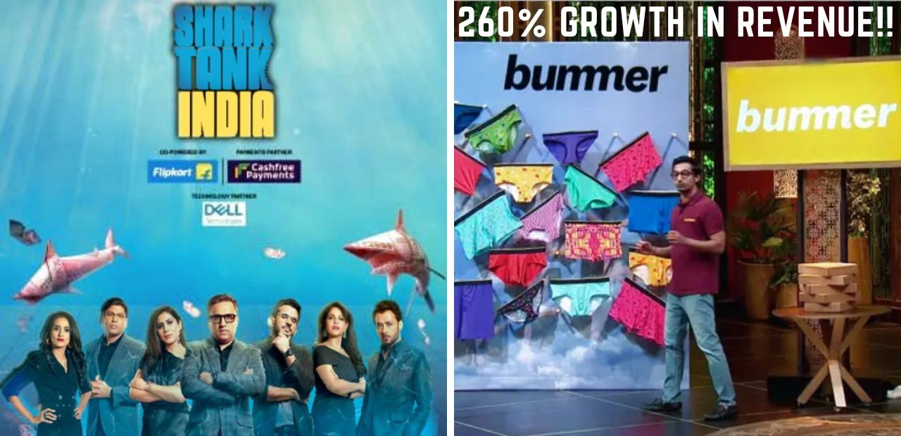 Shark Tank Poster (Left) and Bummer Brand (Right)