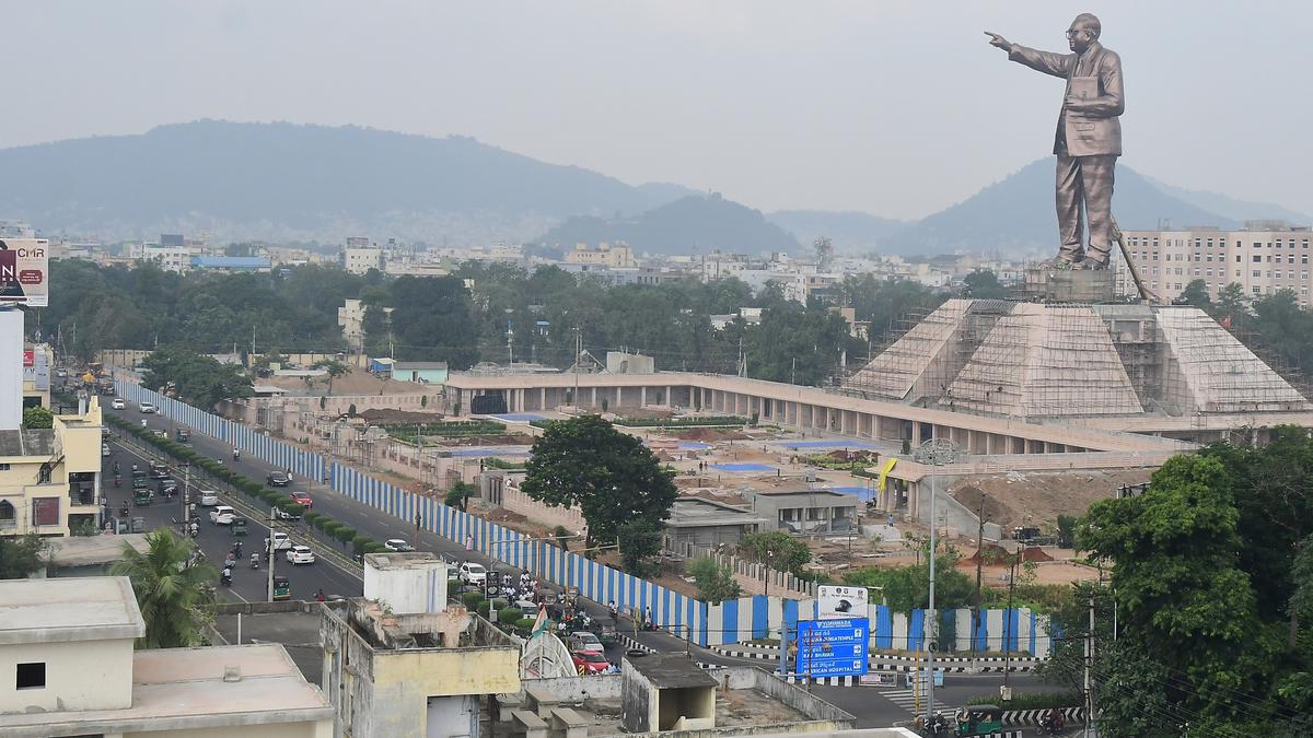 Andhra Pradesh Unveils World's Tallest BR Ambedkar Statue In Vijayawada 88 World's tallest Ambedkar statue to be unveiled in Andhra Pradesh today |